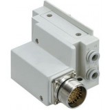 SMC solenoid valve 4 & 5 Port SS5Y3-12M, 3000 Series Manifold, Circular Connector (IP67)